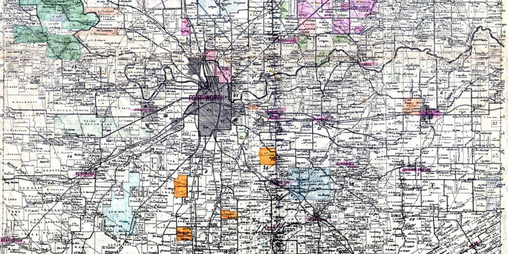 1895 Tarrant County street map